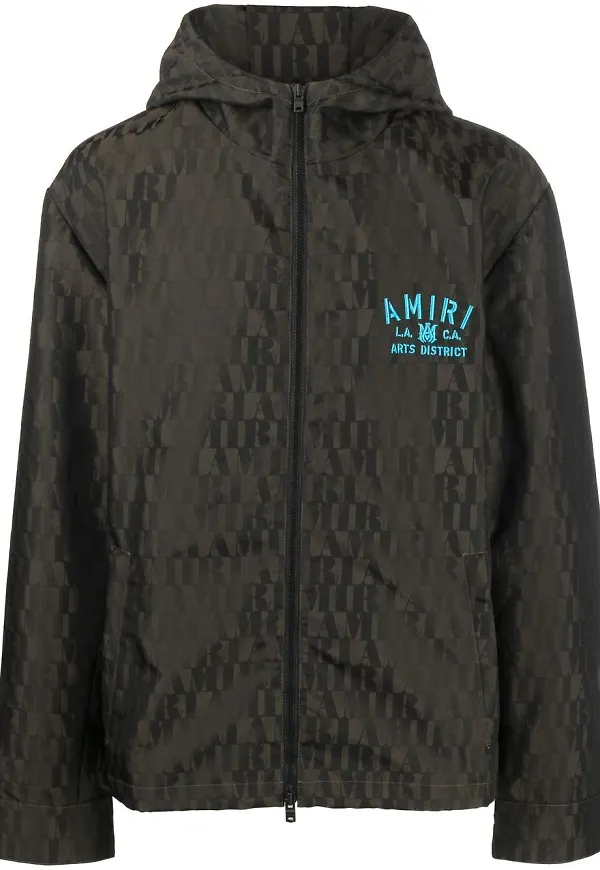 AMIRI jacka med monogram - Grön