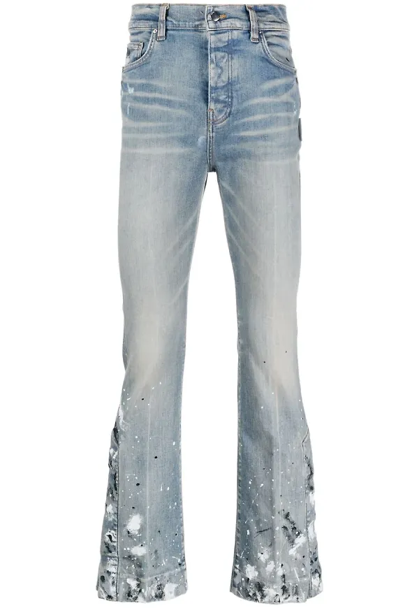 AMIRI jeans med färgstänk - Blå