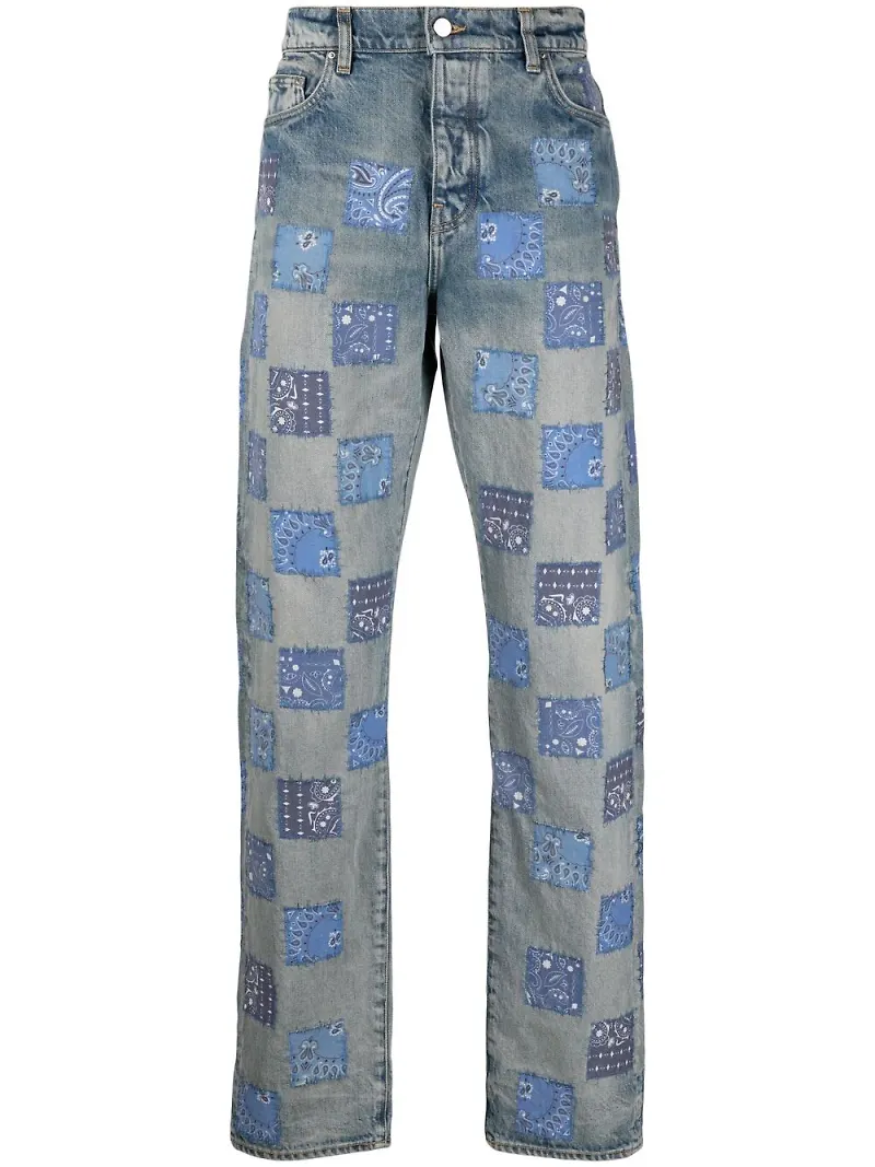 AMIRI jeans med lappdesign - Blå