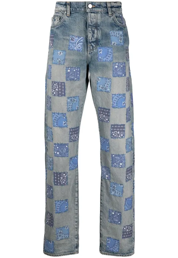 AMIRI jeans med lappdesign - Blå