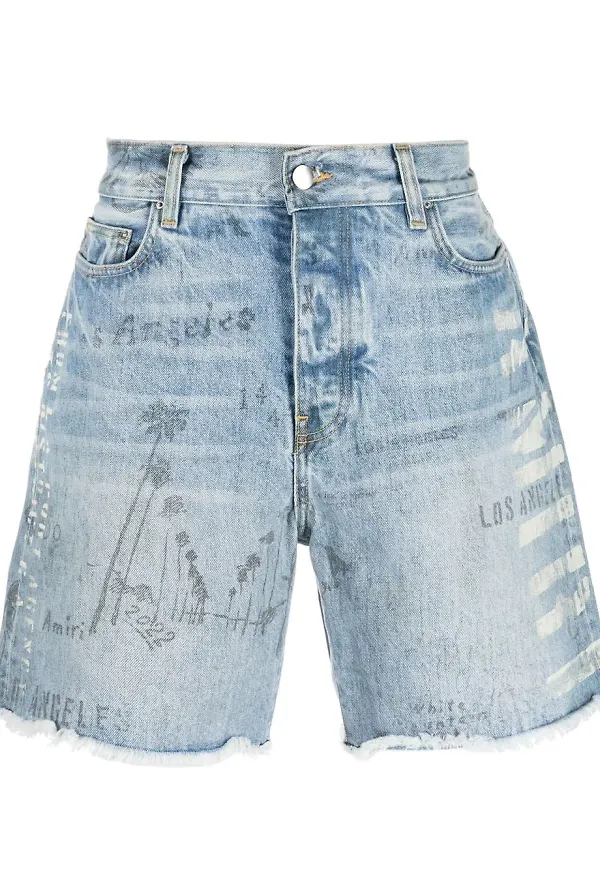 AMIRI jeansshorts - Blå