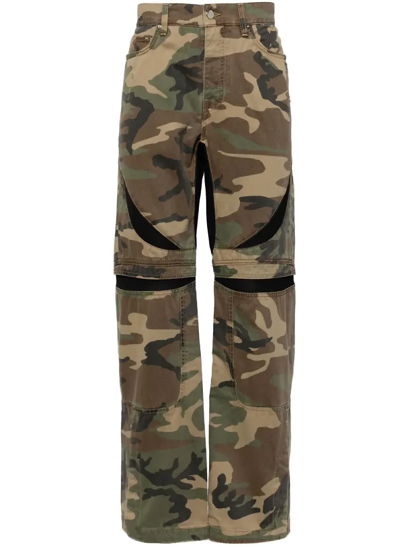 AMIRI kamouflagemönstrade jeans - Grön