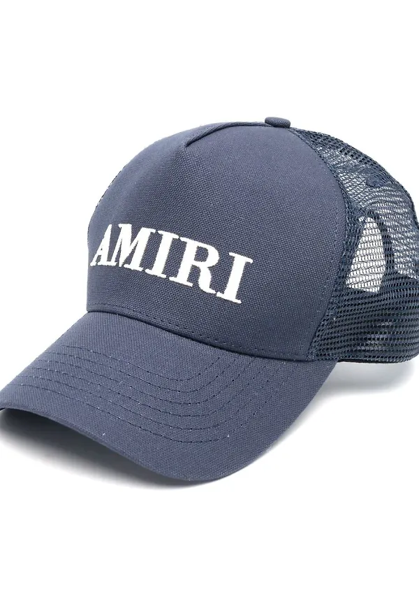 AMIRI keps med präglat monogram - Blå