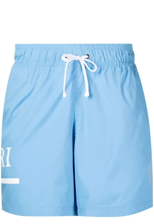 AMIRI logo-print swim shorts - Blå