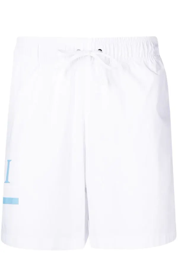 AMIRI logo-print swim shorts - Vit
