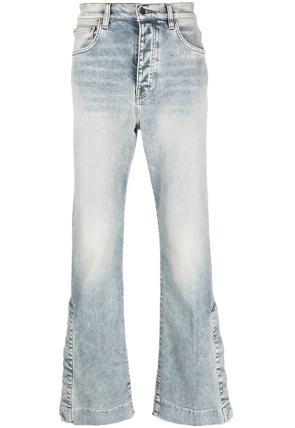 AMIRI mid-rise bootcut jeans - Blå