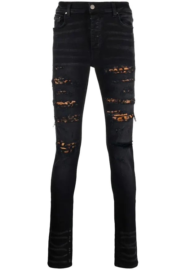AMIRI MX1 medelhöga skinny-jeans - Svart