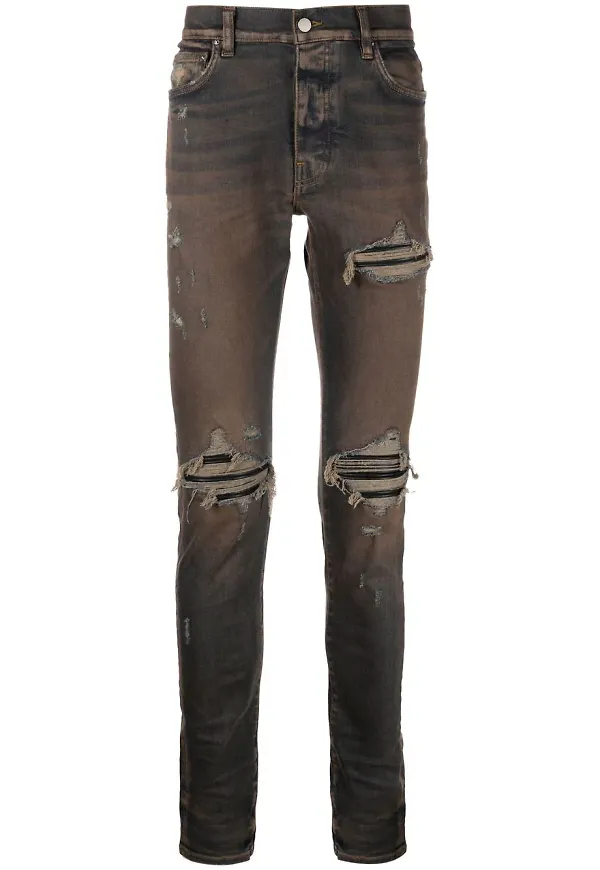 AMIRI MX1 skinny-jeans med slitning - Blå