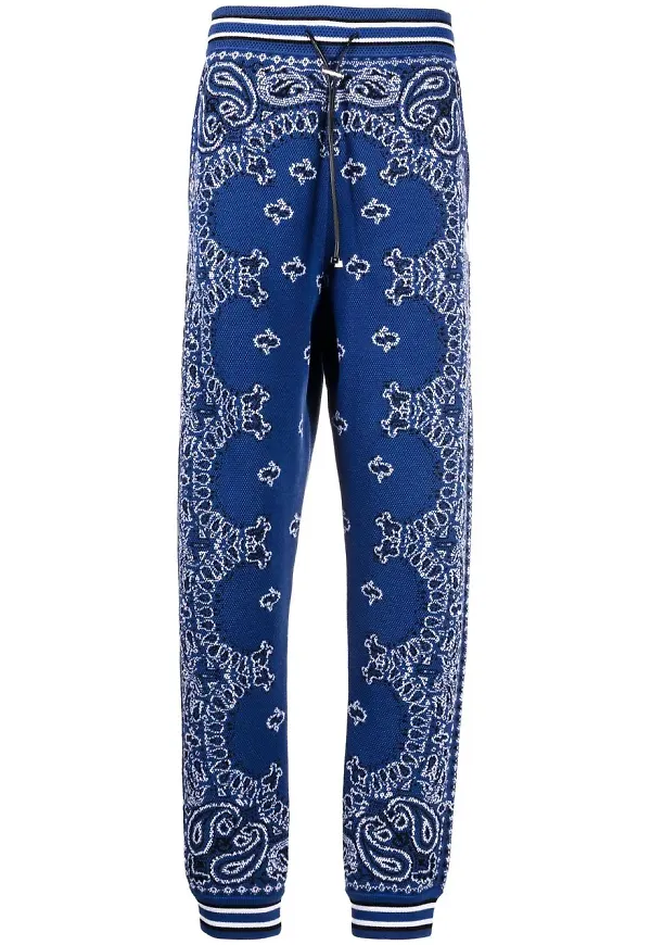 AMIRI mönstrade sweatpants - Blå