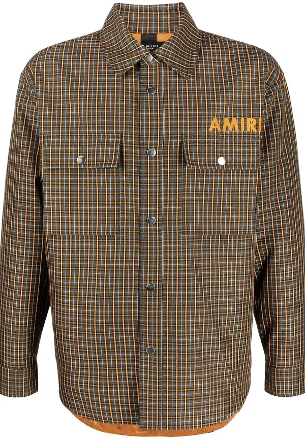 AMIRI rutig jacka - Grön