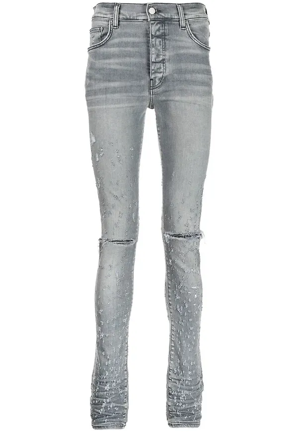 AMIRI Shotgun skinny-jeans med slitning - Blå