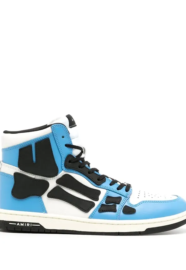 AMIRI Skel Top höga lädersneakers - Blå