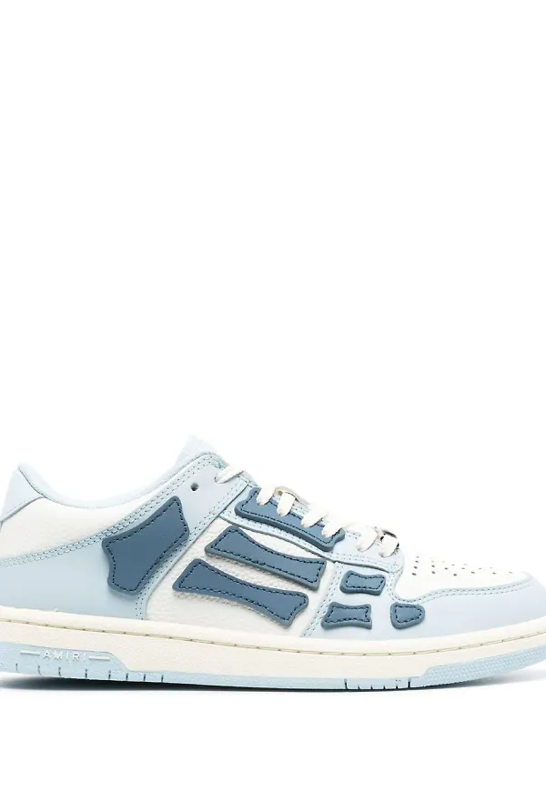 AMIRI Skel Top låga lädersneakers - Blå