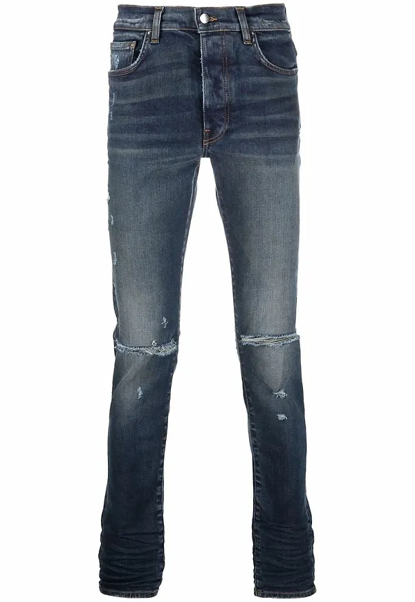 AMIRI skinny-jeans med blekt effekt - Blå