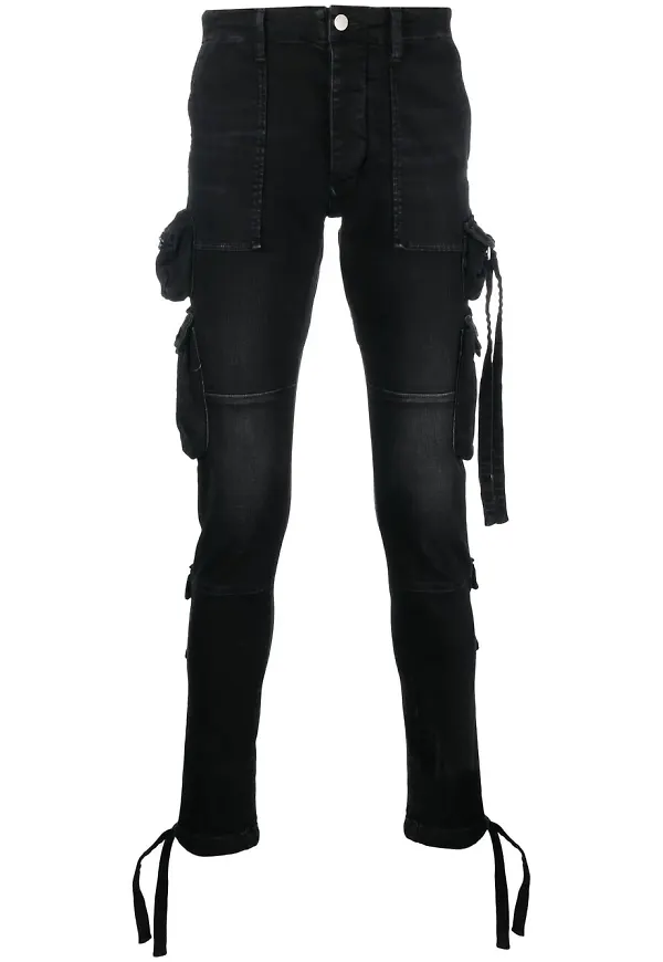 AMIRI skinny-jeans med fickor - Svart