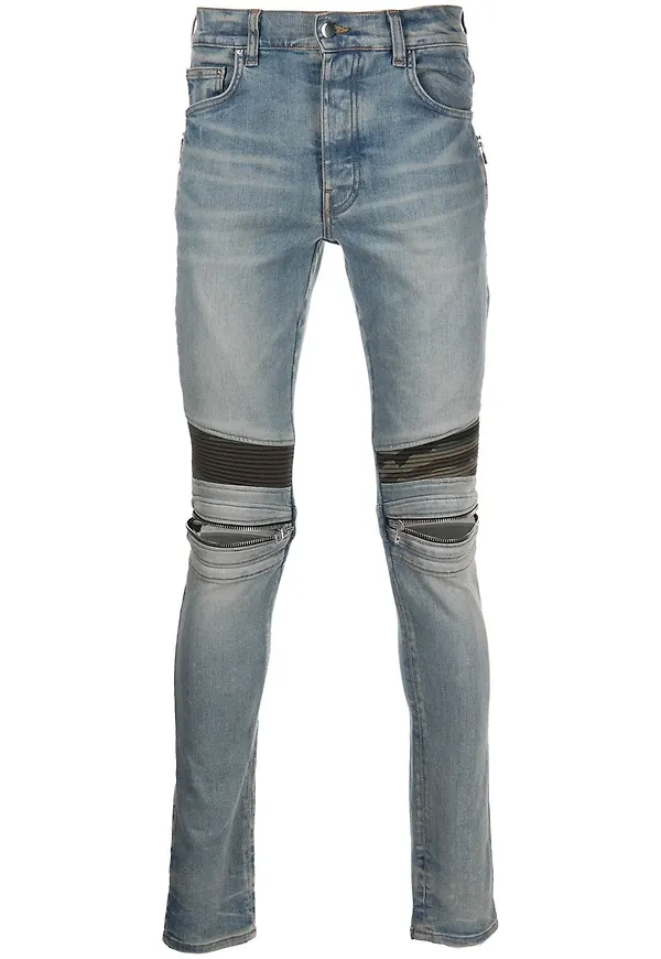 AMIRI skinny-jeans med panel - Blå