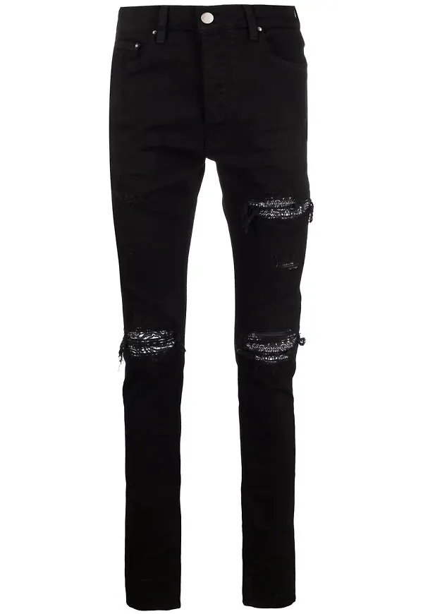 AMIRI skinny-jeans med sliten detalj - Svart