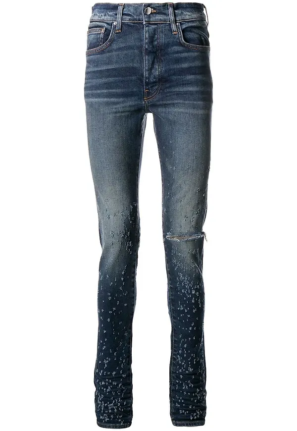 AMIRI skinny-jeans med sliten effekt - Blå