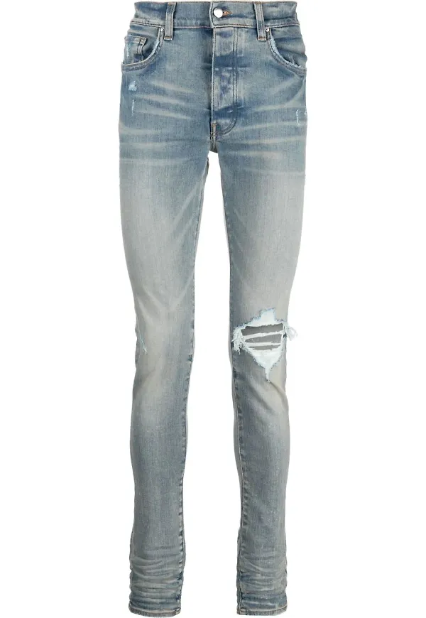 AMIRI skinny-jeans med sliten effekt - Blå