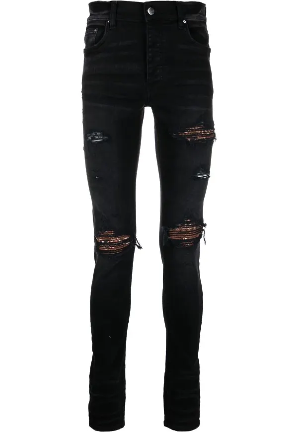 AMIRI skinny-jeans med sliten effekt - Svart