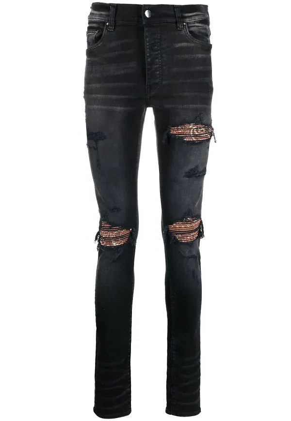 AMIRI skinny-jeans med sliten effekt - Svart
