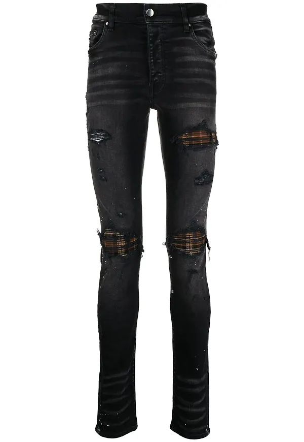 AMIRI skinny-jeans med sliten finish - Svart