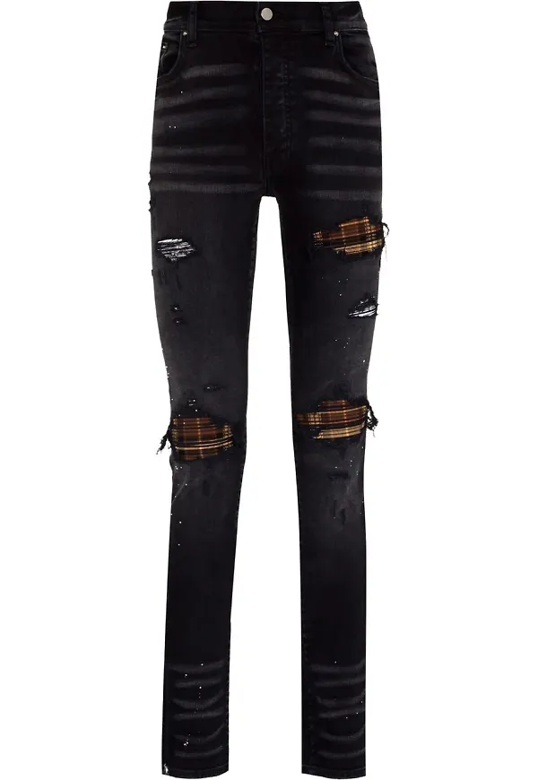 AMIRI skinny-jeans med sliten finish - Svart