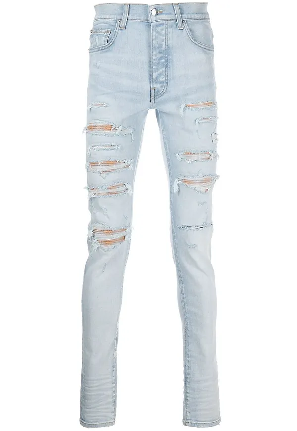 AMIRI skinny-jeans med slitning - Blå