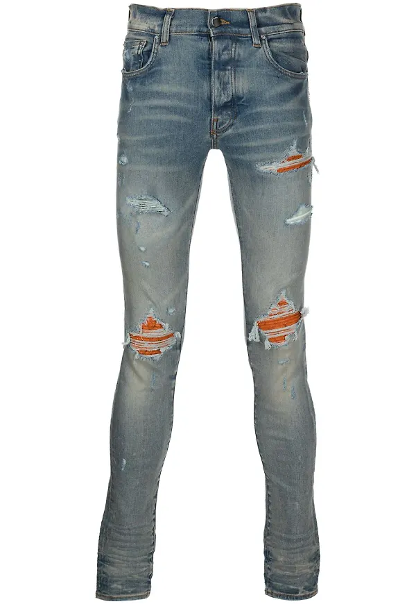 AMIRI skinny-jeans med slitning - Blå