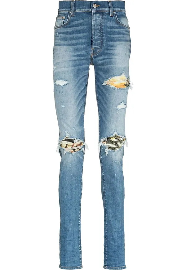 AMIRI skinny-jeans med slitning - Blå