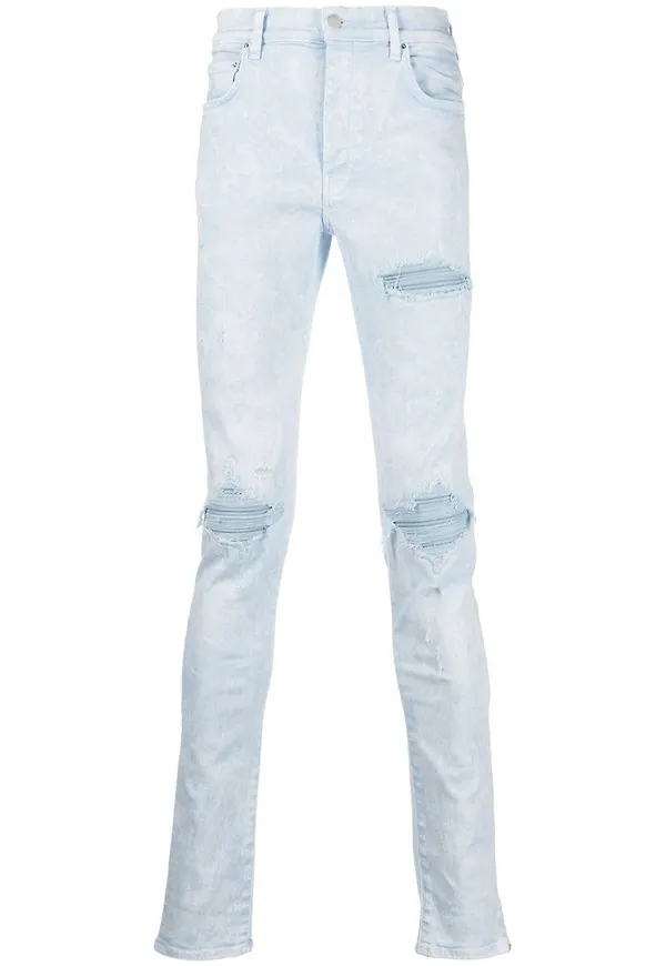 AMIRI skinny-jeans med slitning - Blå