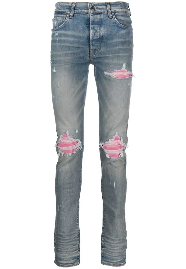 AMIRI skinny-jeans med slitning - Blå