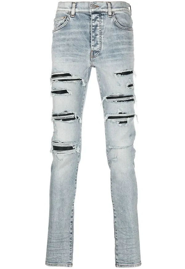 AMIRI skinny-jeans med slitning - Blå