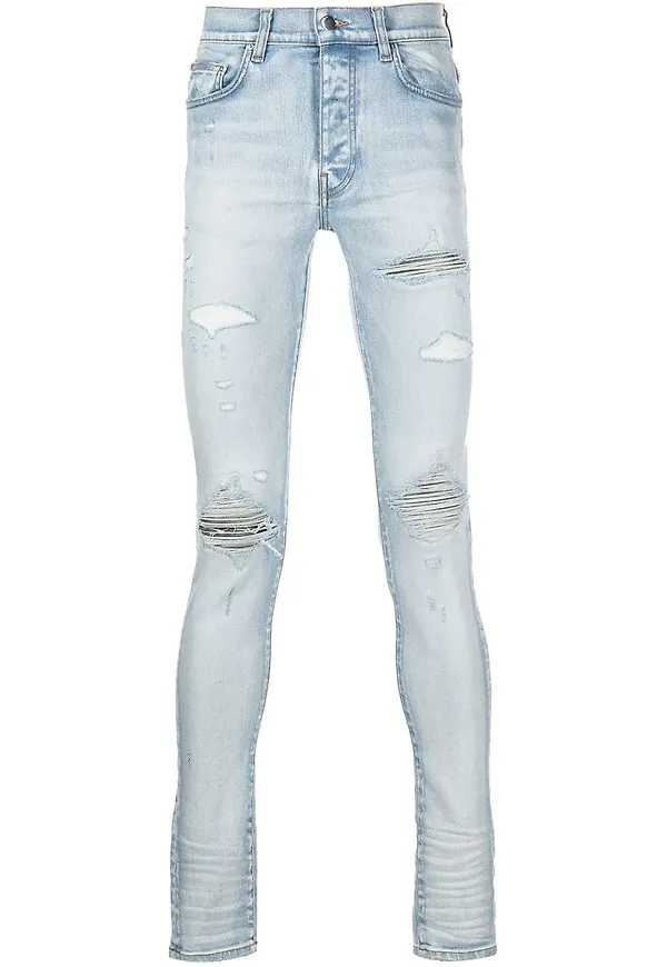 AMIRI skinny-jeans med slitning - Blå