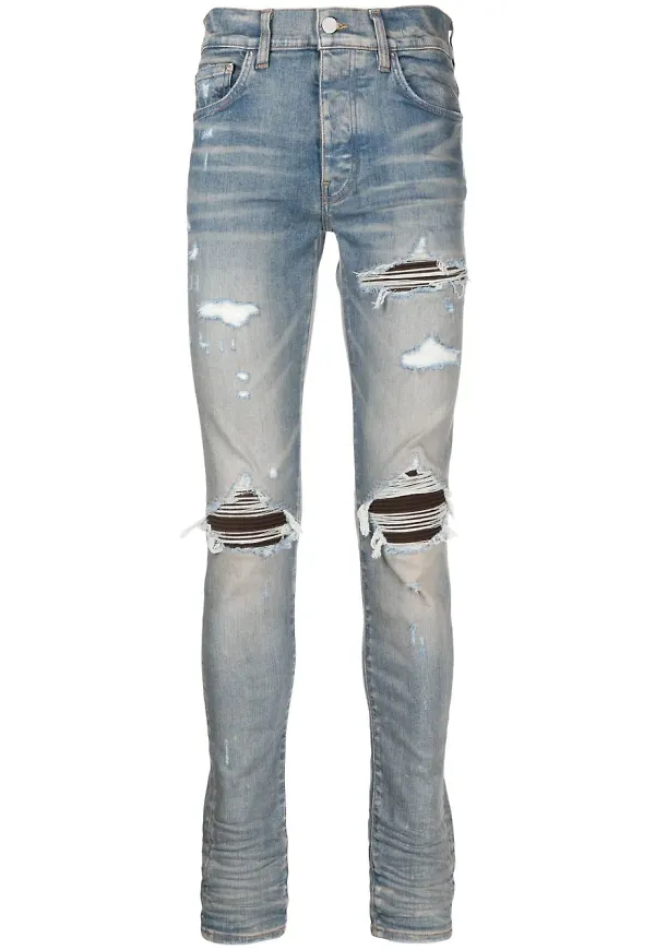 AMIRI skinny-jeans med slitning - Blå