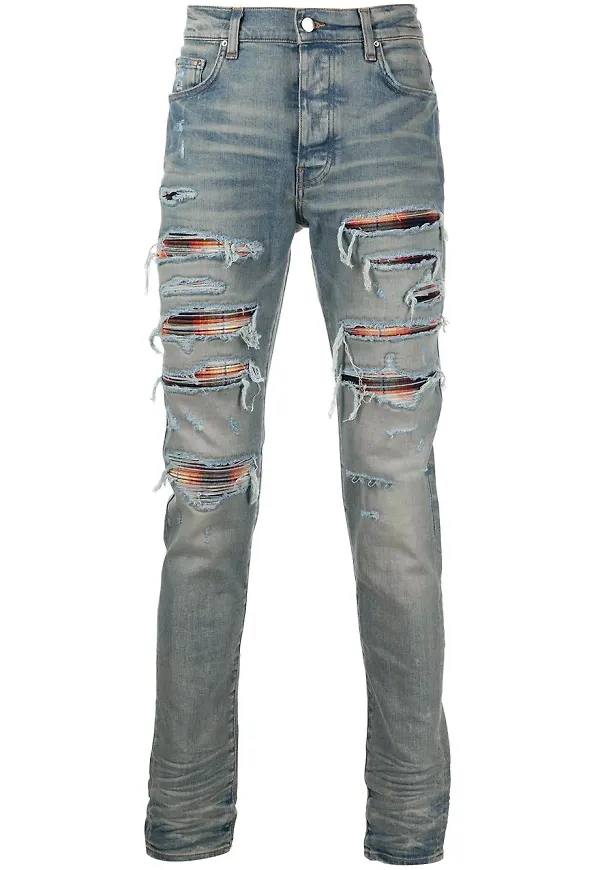 AMIRI skinny-jeans med slitning - Blå
