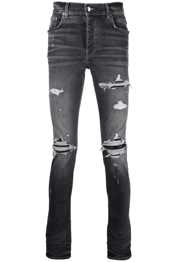 AMIRI skinny-jeans med slitning - Grå