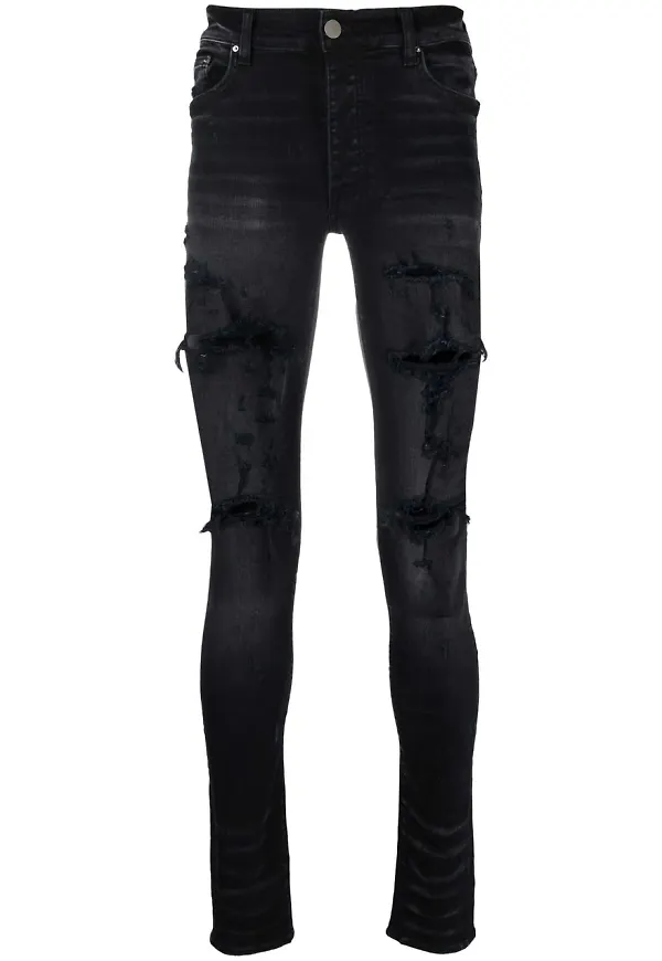 AMIRI skinny-jeans med slitning - Svart