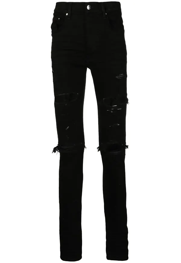 AMIRI skinny-jeans med slitning - Svart