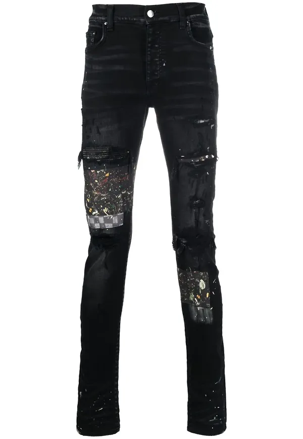AMIRI skinny-jeans med slitning - Svart