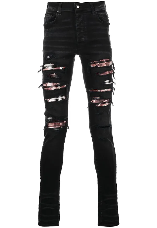 AMIRI skinny-jeans med slitning - Svart