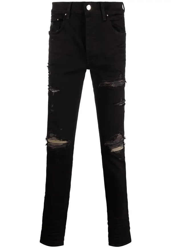 AMIRI skinny-jeans med slitning - Svart