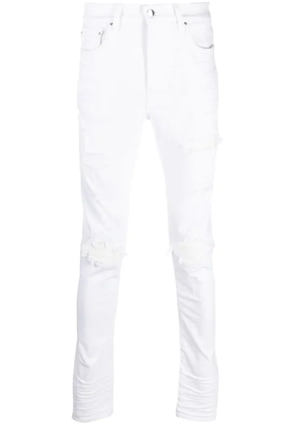 AMIRI skinny-jeans med slitning - Vit