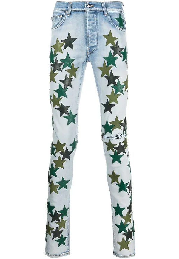 AMIRI skinny-jeans med stjärnmärke - Svart