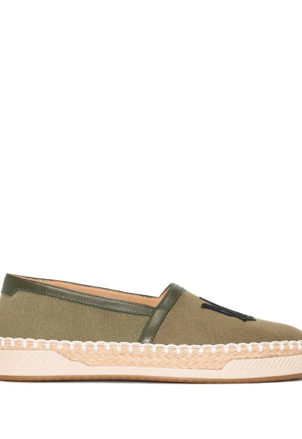 AMIRI slip on-espadrillos med monogram - Grön
