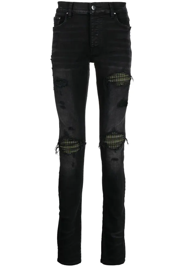 AMIRI slitna skinny-jeans - Grå
