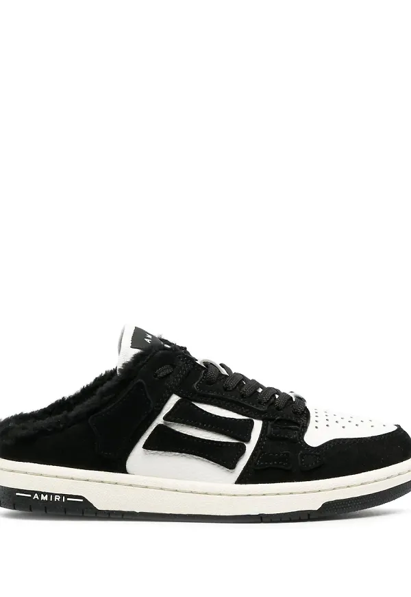 AMIRI sneakers med fårskinnskant - Svart