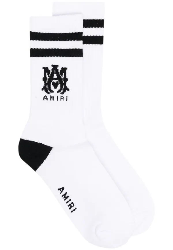 AMIRI strumpor med monogram - Vit