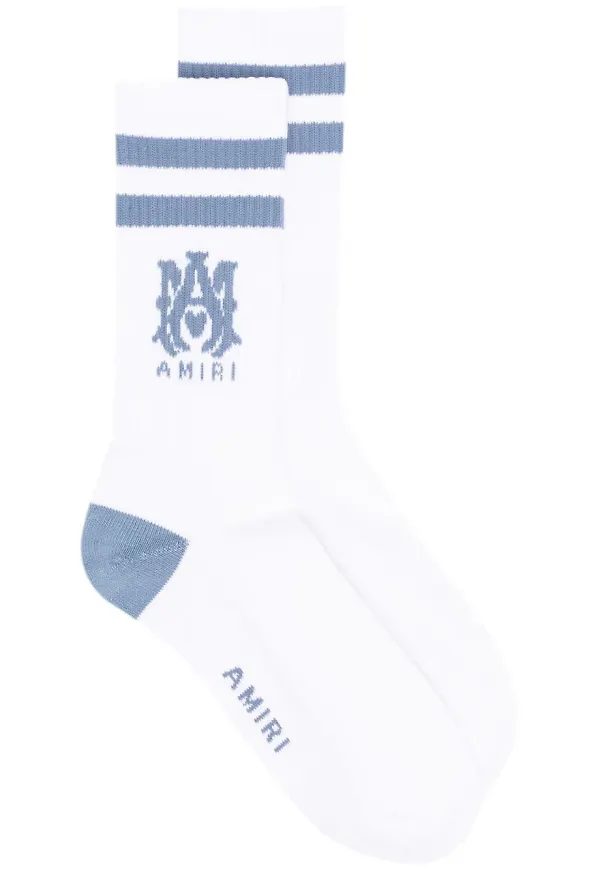 AMIRI strumpor med monogram - Vit