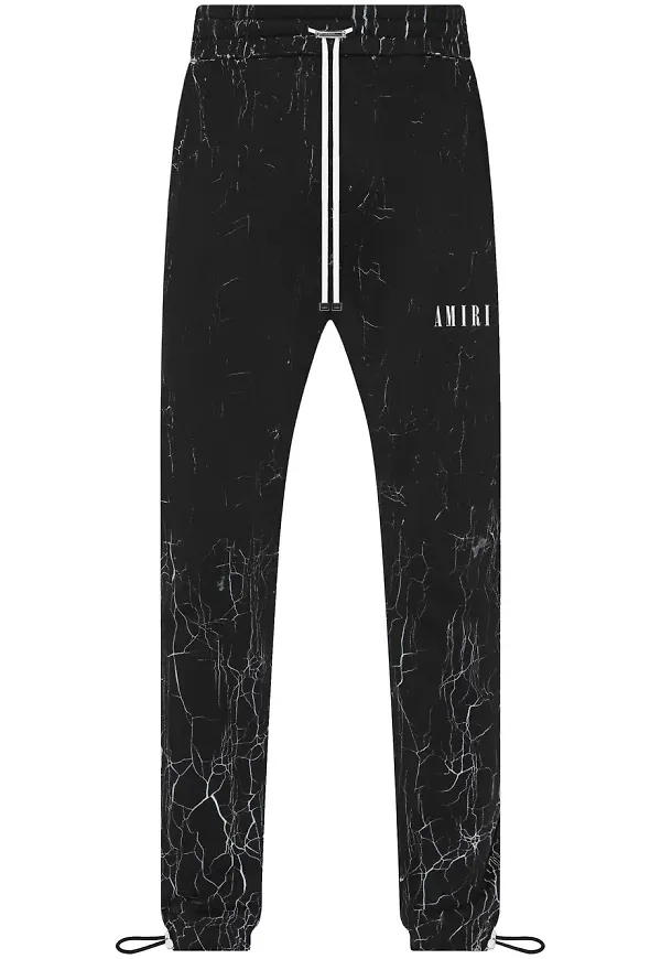 AMIRI sweatpants med sprucken effekt - Svart